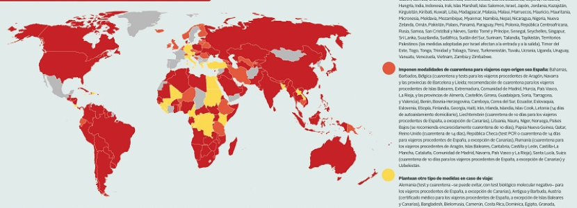 Mapa coronavirus 2 de Septiembre