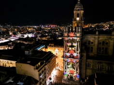 Videomapping sobre catedral 
