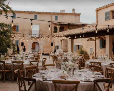 Rustic Wedding Catering Set Up