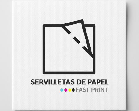 Mockup de servilleta personalizada con logo para eventos