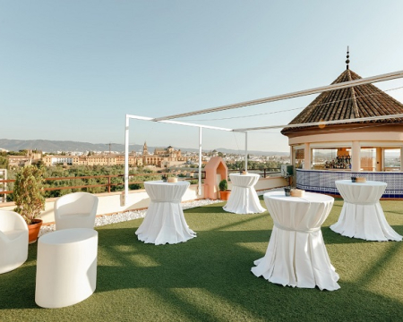 evento boda terraza hotel hesperia cordoba