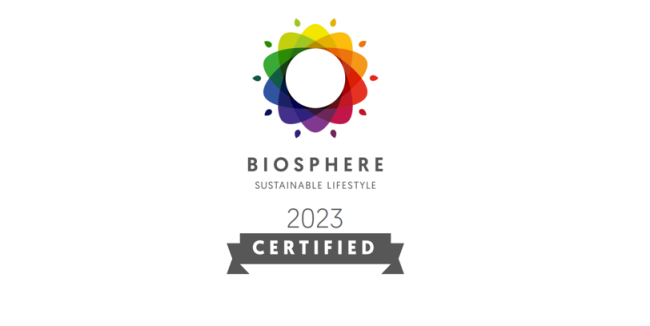 sello de sostenibilidad Biosphere