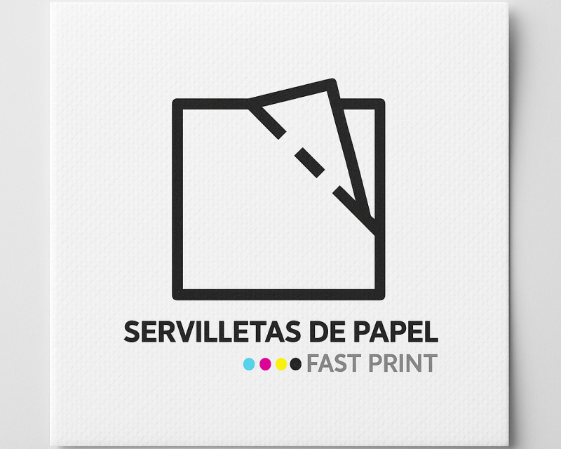 Mockup de servilleta personalizada con logo para eventos